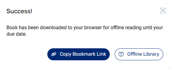 Download success message.